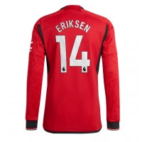 Camiseta Manchester United Christian Eriksen #14 Primera Equipación Replica 2023-24 mangas largas